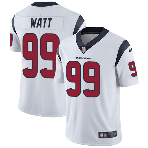 Nike Texans #99 J.J. Watt White Men's Stitched NFL Vapor Untouchable Limited Jersey